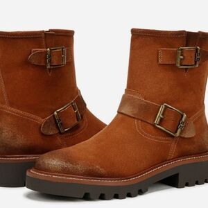 Sam Edelman Kinsley Leather Boots- Brown